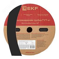 tut-50-b Трубка термоусаживаемая ТУТ нг 50/25 черная рулон PROxima EKF 