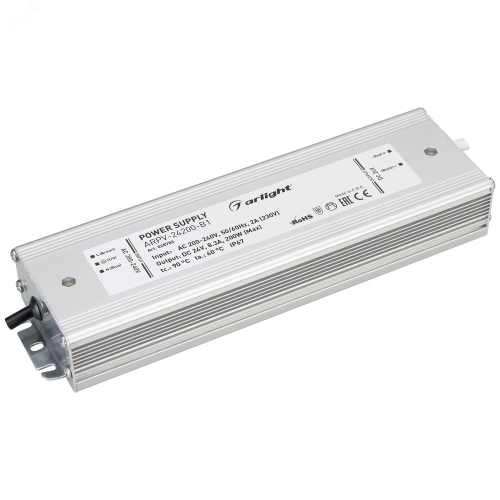 028785 Блок питания ARPV-24200-B1 (24V, 8,3A, 200W) (ARL, IP67 Металл, 3 года)