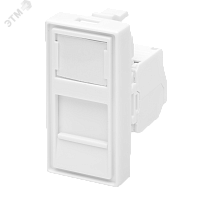 10-0360 Модуль розетки 45х22,5 Mosaic в сборе UTP 8P8C    (RJ-45) cat.5e