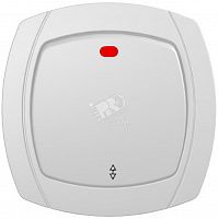 1152768 OVAL Выключатель проходной 3п СП 10А с индикатором белый