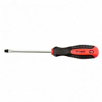 11419 Отвертка Fusion, SL5,0х100 мм, CrV, 3к рукоятка  anti slip