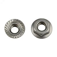 CM100800 Гайка DIN 6923 М8 насечка препятствующая откручиванию (1 уп.-100 шт.)