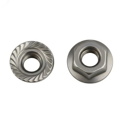 CM100800 Гайка DIN 6923 М8 насечка препятствующая откручиванию (1 уп.-100 шт.)