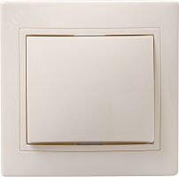 EVK10-K33-10-DM KVARTA Выключатель 1-клавишный 10А ВС10-1-0-ККм кремовый GENERICA