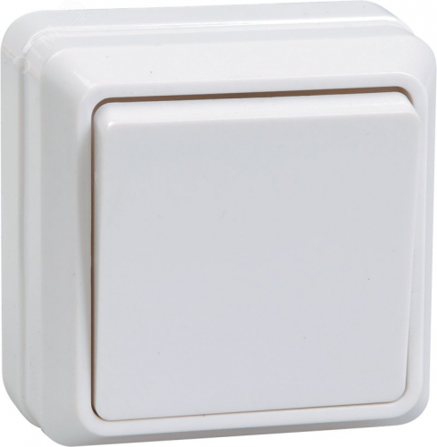 EVO10-K01-10-DC OKTAVA Выключатель 1-клавишный для открытой установки 10А ВС20-1-0-ОБ белый GENERICA