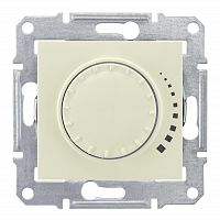 SDN2200547 Sedna Диммер поворотно-нажимной 60-500Вт/ВА индуктивный в рамку бежевый