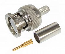 05-3003 Разъем штекер BNC RG-6 обжим, 
