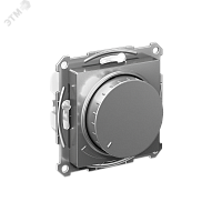 ATN000923 ATLASDESIGN СВЕТОРЕГУЛЯТОР (диммер) повор-нажим, LED, RC, 400Вт, мех., СТАЛЬ