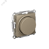 ATN000523 ATLASDESIGN СВЕТОРЕГУЛЯТОР (диммер) повор-нажим, LED, RC, 400Вт, мех., ШАМПАНЬ