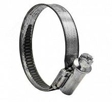 H25-40ECO41 Хомут червячный 25-40/9 W1 оцинкованная сталь 1Л 25-40-7 ГОСТ 28191-89