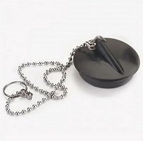 30981219 Пробка ПВХ с цепочкой 50 см для ванн с пластмассовым выпуском VIRPlast 