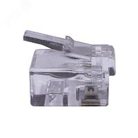 10-0228 Коннекторы 6P6C (Телефонные разъемы) (RJ-11) Уп. 100шт.
