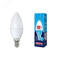UL-00003811 Лампа светодиодная LED-C37-11W/NW/E14/FR/NR Форма свеча, матовая, Norma, белый свет (4000K), картон, ТМ Volpe *