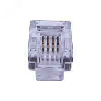 10-0229 Коннекторы 4P4C (Телефонные разъемы) (RJ-11) Уп. 100шт.
