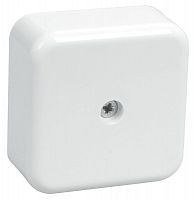 UKO10-050-050-020-K01 Коробка распаячная ОП 50х50х20 IP20 КМ41206-01 (4 клем. 3кв.мм) бел. IEK 