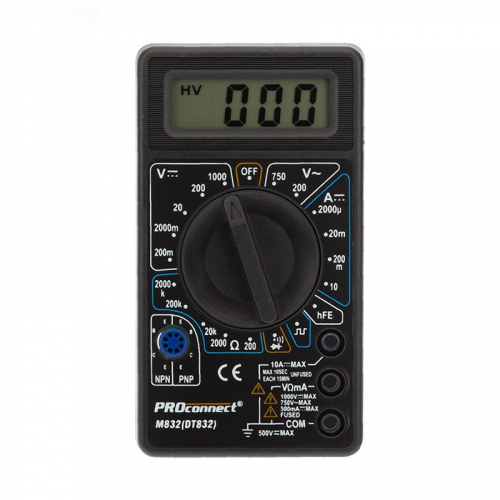 13-3013 Мультиметр портативный M838 (DT838) PROCONNECT 