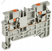 YCT20-00-K03-002 Колодка клеммная CP 2.5кв.мм сер. IEK 