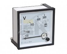 IPV10-6-0500-E Вольтметр Э47 72х72мм 500В кл. точн. 1.5 IEK 