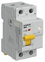 KA-DP11-1-025-C Устройство защиты от дугового пробоя (УЗДП) 1P+N C 25A с авт. выкл. KARAT IEK 
