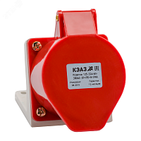 222755 Розетка 115 16А 3P+PE+N 380В AC 6ч IP44 для монтажа на поверхность КЭАЗ 