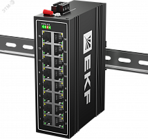 TSX-U-16T Коммутатор неуправляемый промышленный U-16T 16 портов 10/100Base-T(X) RJ45 монтаж на DIN-рейку TSX EKF 