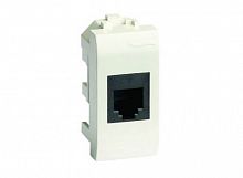 76668B Розетка компьютерная СП 1мод. Brava RJ45 кат.6 экранир. бел. DKC 
