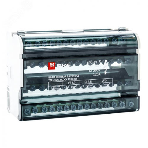 sn0-4x15 Шина нулевая в корпусе 4х15 EKF 