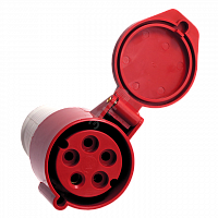 ps-225-32-380 Розетка кабельная 32А 380В 3P+РЕ+N IP44 (225) EKF 