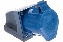 PSR11-032-3 Розетка ОП 32А 220В 2P+PЕ ССИ-123 IP44 IEK 
