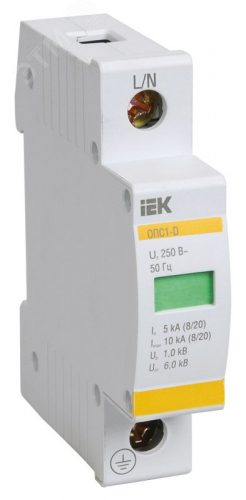 MOP20-1-C Ограничитель перенапряжения ОПС1-C 1P KARAT IEK 