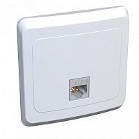 KOMC-001B Розетка компьютерная 1-м СП Этюд RJ45 кат.5E бел. SE 