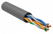 LC1-C5E04-111 Кабель витая пара U/UTP кат.5E 4х2х24AWG solid PVC сер. (м) ITK 