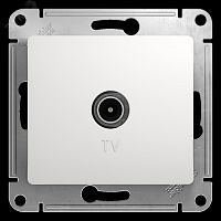 GSL000191 Розетка телевизионная оконечная TV 1-м СП Glossa 1дБ механизм бел. SE 