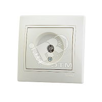 701-0303-130 Розетка телевизионная оконечная TV СП Mira крем./крем. LEZARD 