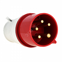 ps-025-32-380 Вилка переносная 025 32А 3P+PE+N 380В IP44 EKF 