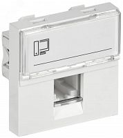 CKK-40D-RI2-K01 Розетка компьютерная 2мод. РКИ-20-00-П RJ45 кат.5E UTP механизм PRIMER IEK 