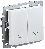 BR-V15-0-10-K36 Выключатель жалюзи СП BRITE ВС10-1-5-БрЖ 10А механизм жемчуж. IEK 