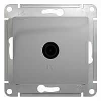 GSL000392 Розетка телевизионная проходная TV 1-м СП Glossa 4дБ механизм алюм. SE 