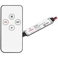 031593 Диммер SMART-MINI-DIM-SET 12-24В 1х4А ПДУ 4 кнопки IR IP20 пластик Arlight 