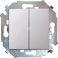 1591397-030 Переключатель проходной 2-кл. СП Simon 15 16А IP20 винтов. зажим механизм бел. Simon 