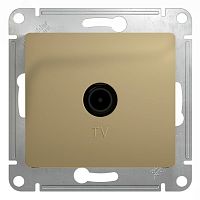 GSL000491 Розетка телевизионная оконечная TV 1-м СП Glossa 1дБ механизм титан SE 