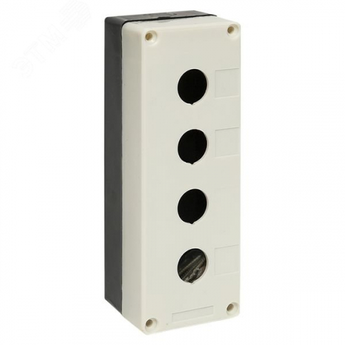 cpb-104-w Корпус КП104 4 кнопки бел. EKF 