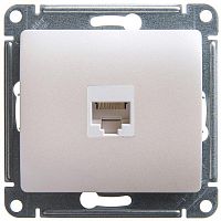 GSL000681K Розетка компьютерная 1-м Glossa RJ45 кат.5E механизм перламутр. SE 
