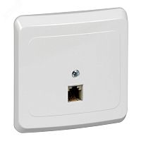 TELC-001B Розетка телефонная 1-м СП Этюд бел. SE 