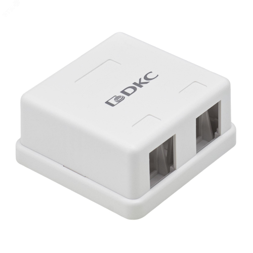 RNW2WH Розетка универсальная 2 порта для модулей Keystone DKC 