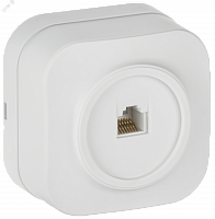 EKH10-K01M Розетка компьютерная ОП GLORY РК10-ХБм RJ45 кат.5E бел. матов. IEK 