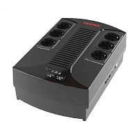 INFOPDU600 Источник бесперебойного питания ИБП Info PDU 600В.А Schuko (6) USB для зарядки (2) USB + RJ11 DKC 