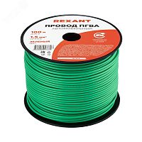 01-6533 Провод ПГВА 1.5 З бухта (м) Rexant   