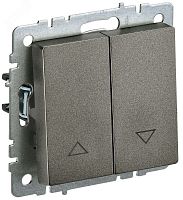 BR-V15-0-10-K45 BRITE Выключатель жалюзи 10А ВС10-1-5-БрТБ темная бронза