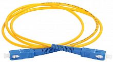 FPC09-SCU-SCU-C1L-1M Патч-корд оптический коммутационный соединительный для одномодового кабеля (SM); 9/125 (OS2); SC/UPC-SC/UPC; одинарного исполнения (Simplex); LSZH (дл.1м) ITK 